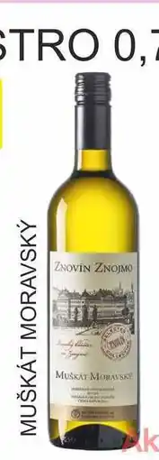 BENE Nápoje ZNOVÍN 0,75L MUŠKÁT MORAVSKÝ nabídka