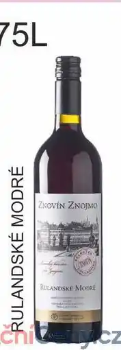 BENE Nápoje ZNOVÍN 0,75L RULANDSKÉ MODRÉ nabídka
