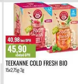 Ratio TEEKANNE COLD FRESH BIO 15x2,75g-3g nabídka