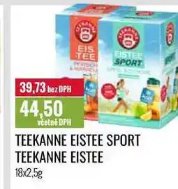 Ratio TEEKANNE EISTEE SPORT, TEEKANNE EISTEE 18x2,5g nabídka