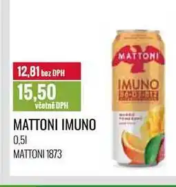 Ratio MATTONI IMUNO 0,5l nabídka