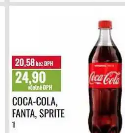 Ratio COCA-COLA, FANTA, SPRITE 1l nabídka