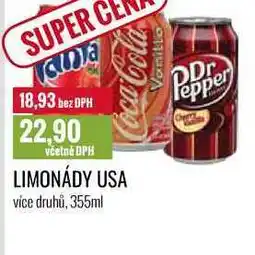 Ratio LIMONÁDY USA 355ml nabídka