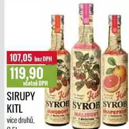 Ratio SIRUPY KITL 0,5l nabídka