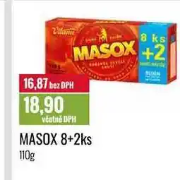 Ratio MASOX 8+2ks 110g nabídka