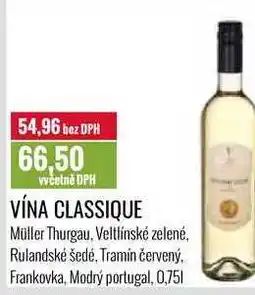 Ratio VÍNA CLASSIQUE 0,75l nabídka
