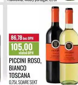 Ratio PICCINI ROSO, BIANCO TOSCANA 0,75l nabídka