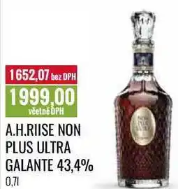 Ratio A.H.RIISE NON PLUS ULTRA GALANTE 43,4% 0,7l nabídka