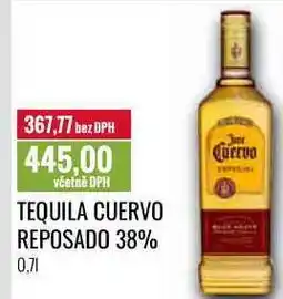 Ratio TEQUILA CUERVO REPOSADO 38% 0,7l nabídka