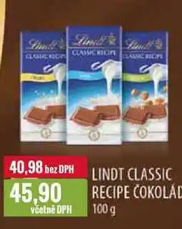 Ratio LINDT CLASSIC RECIPE ČOKOLADA 100g nabídka