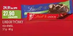 Ratio LINDOR TYČINKY 37g-40 g nabídka