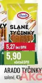 Ratio ARADO TYČINKY solené, 43g nabídka