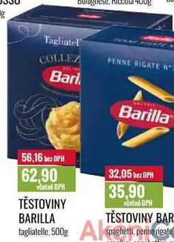 Ratio TĚSTOVINY BARILLA tagliatelle 500g nabídka