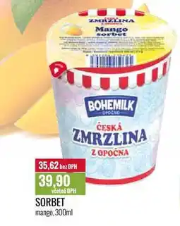 Ratio SORBET mango, 300ml nabídka