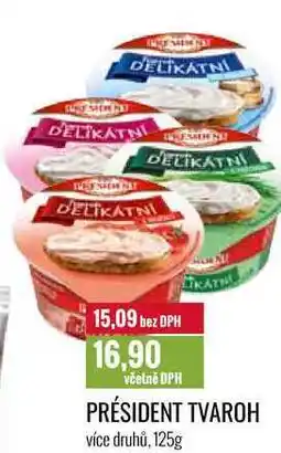 Ratio PRÉSIDENT TVAROH 125g nabídka