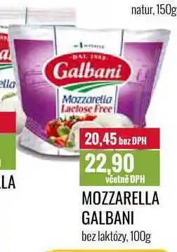 Ratio MOZZARELLA GALBANI bez laktózy, 100g nabídka