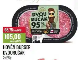 Ratio HOVĚZÍ BURGER DVOURUČÁK 2x165g nabídka