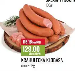 Ratio KRAHULECKÁ KLOBÁSA cena za 1Kg nabídka