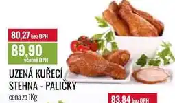 Ratio UZENÁ KUŘECÍ STEHNA - PALIČKY cena za 1Kg nabídka