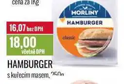 Ratio HAMBURGER s kuřecím masem, 250g nabídka