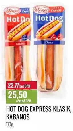 Ratio HOT DOG EXPRESS KLASIK, KABANOS 110g nabídka
