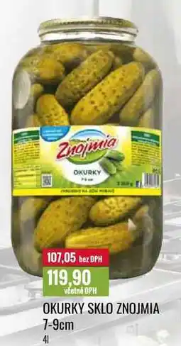 Ratio OKURKY SKLO ZNOJMIA 7-9cm 4l nabídka
