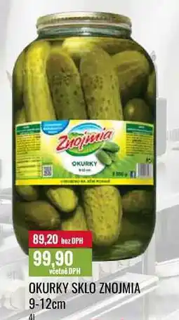 Ratio OKURKY SKLO ZNOJMIA 9-12cm 4l nabídka
