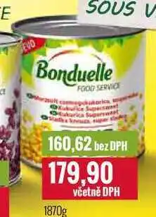 Ratio Bonduelle FOOD SERVICE 1870g nabídka