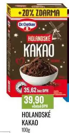 Ratio HOLANDSKÉ KAKAO 100g nabídka