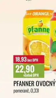 Ratio PFANNER OVOCNÝ pomeranč, 0,33l nabídka