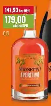 Ratio MIONETTO APERITIVO 0,5l nabídka