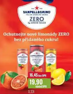 Ratio SANPELLEGRINO 0,33l nabídka