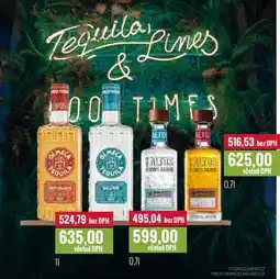 Ratio Tequila Lines 0,7l, 1l nabídka