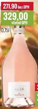 Ratio ALIE ROSÉ IGT 2024 AMMIRAGLIA 0,75l nabídka