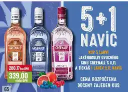 Ratio GIN GREENALL'S 0,7l nabídka