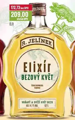 Ratio R. JELÍNEK Elixír BEZOVÝ KVĚT 0,7l nabídka