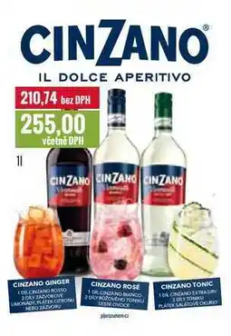 Ratio CINZANO 1l nabídka
