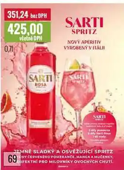 Ratio SARTI SPRITZ 0,7l nabídka