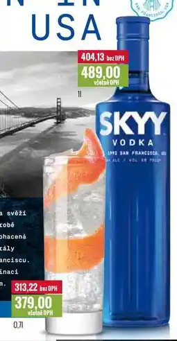 Ratio SKYY VODKA 0,7l, 1l nabídka