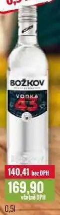 Ratio BOŽKOV VODKA 43 0,5l nabídka