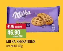 Ratio Milka sensations nabídka