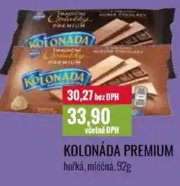 Ratio Kolonáda premium hořká, mléčná nabídka