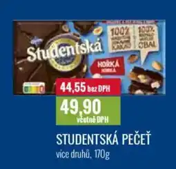 Ratio STUDENTSKÁ PEČEŤ více druhů nabídka
