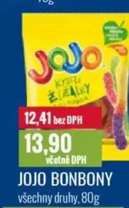 Ratio JOJO BONBONY všechny druhy nabídka
