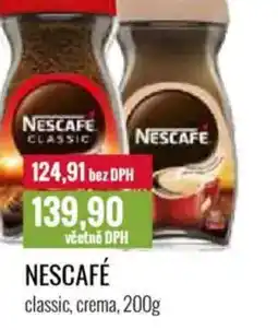 Ratio NESCAFE classic, crema nabídka