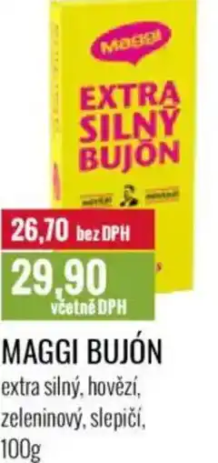 Ratio Maggi bujón extra silný, hovězí, zeleninový, slepičí nabídka