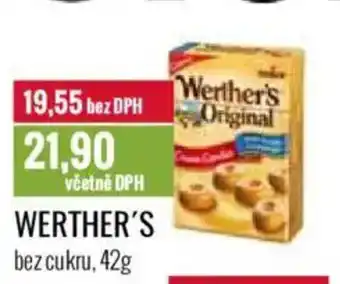 Ratio WERTHER'S bez cukru nabídka