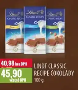Ratio Lindt classic recipe čokolády nabídka