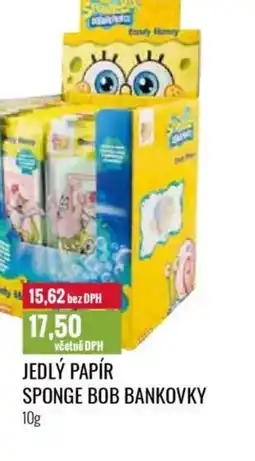 Ratio Jedlý papír sponge bob bankovky nabídka