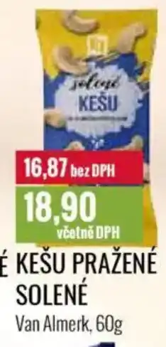 Ratio Kešu pražené solené nabídka